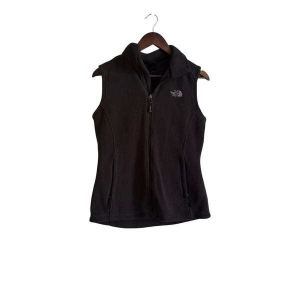 The North Face Women’s Fleece Vest Size Small Black Full Zip - Picture 1 of 7